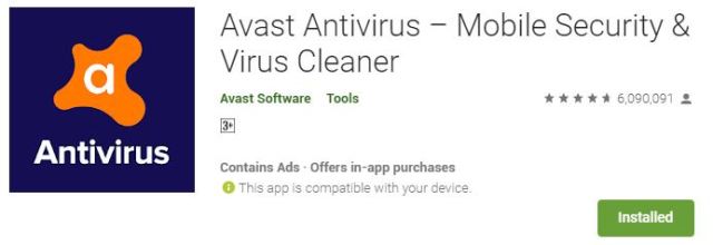 Avast Antivirus – Mobile Security & Virus Cleaner