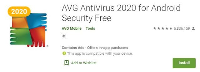 AVG AntiVirus 2020 for Android Security Free