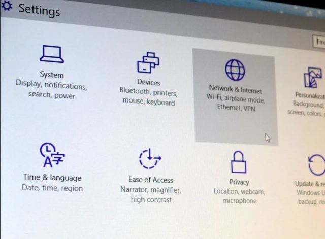 network and internet settings icon