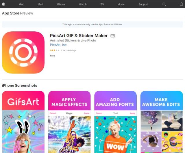 PicsArt for GIF