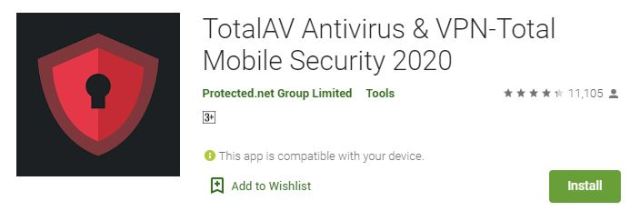 TotalAV Antivirus & VPN-Total Mobile Security 2020