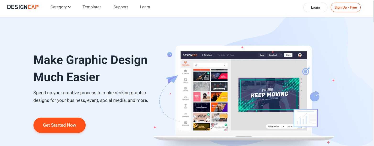 DesignCap free online design pictures | Make online graphic design easier